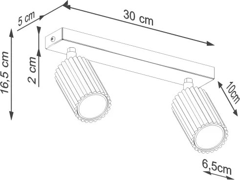 Brilagi - LED spotlámpa CRESTO 2xGU10/10W/230V rózsaszín