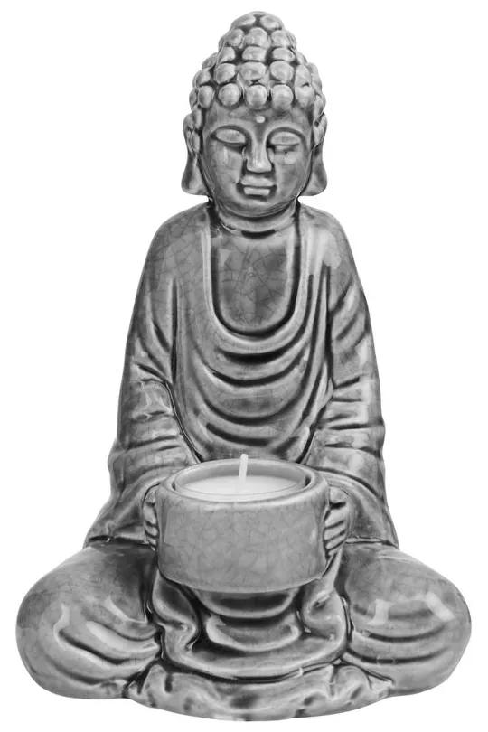 BUDDHA mécsestartó szobor