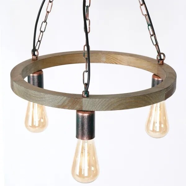 Csillár láncon HAKON 3xE27/60W/230V