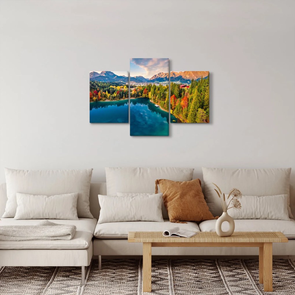 Kép - Urisee-tó, Ausztria (90x60 cm)