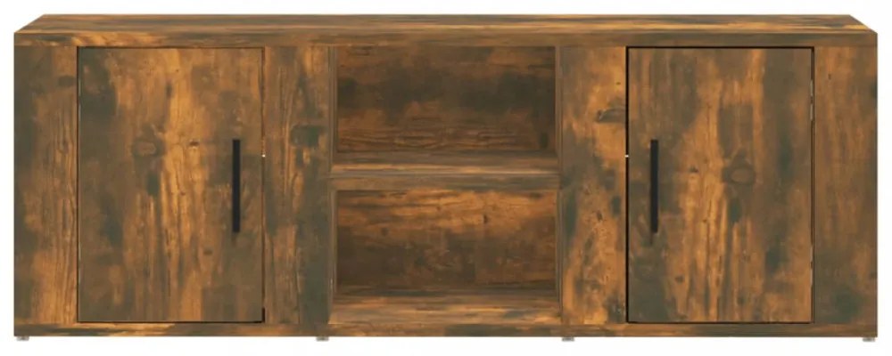 füstös tölgy színű szerelt fa TV-szekrény 100x31,5x35 cm