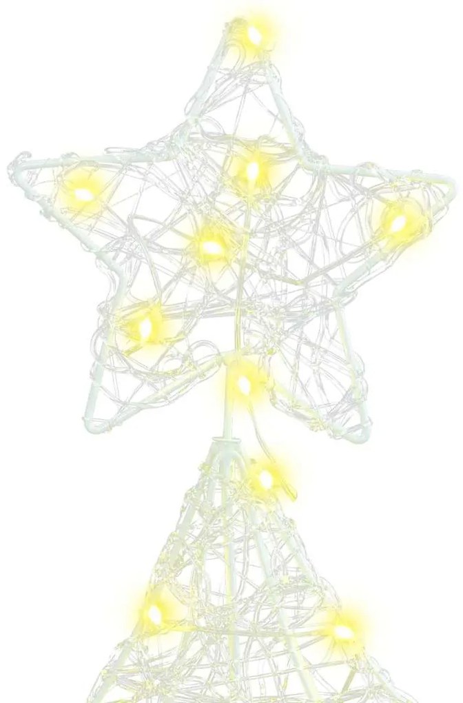 Karácsonyfa 100 LED-del Meleg fehér 120 cm Akril