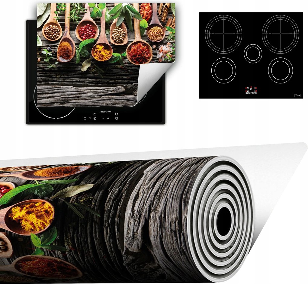 Vinyl Szőnyeg A Konyhába Több Hely 70x52 Fűszerek fa