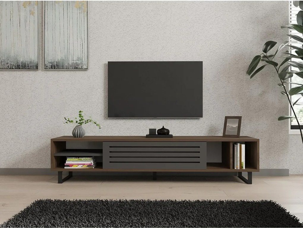 Eray Walnut and Anthracite TV-asztal