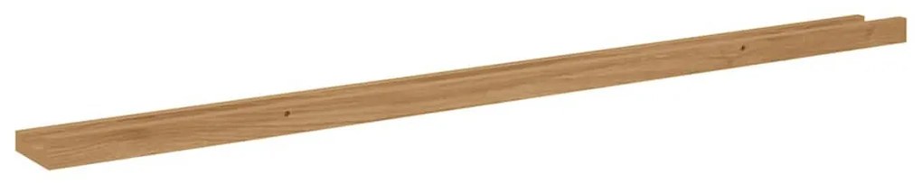 Falpolc polcokkal tárolóval 2 pcs Barna 115 x 9 x 3 cm Faanyag