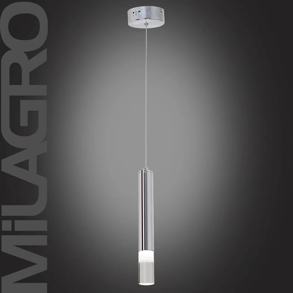 MILAGRO ML321 ICE Hengeres Függesztett Lámpa Fehér, Átlátszó LED IP20