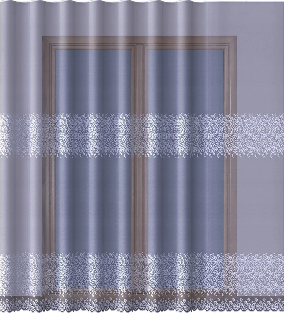 Finom Tejszínű Csíkos Szalagfüggöny 200x150