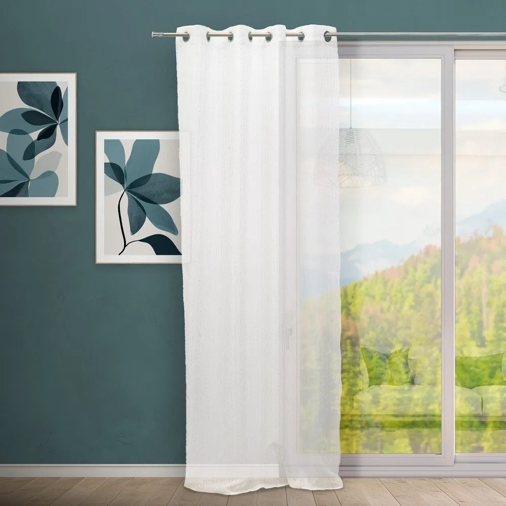 Fehér fényáteresztő függöny 140x260 cm Vertical Thread – Casa Selección