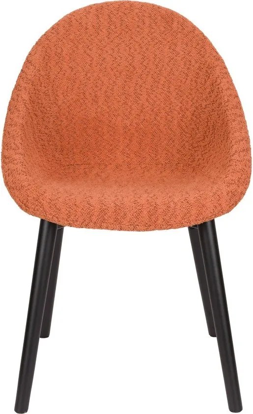 Narancssárga kárpitozott étkezőfotel Fenna – Dutchbone