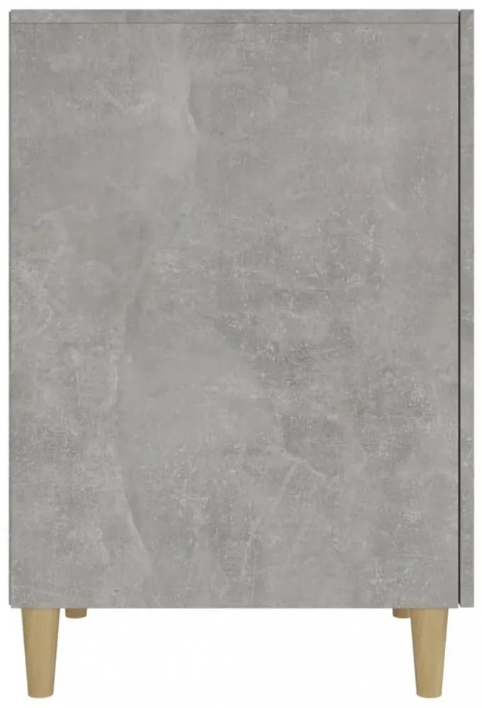 betonszürke szerelt fa íróasztal 140 x 50 x 75 cm