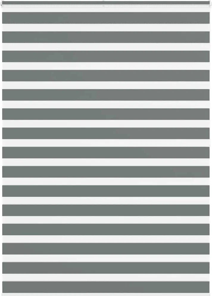 vidaXL zebrafüggönnyel sötét szürke szövetszélesség 160,9cm poliészter