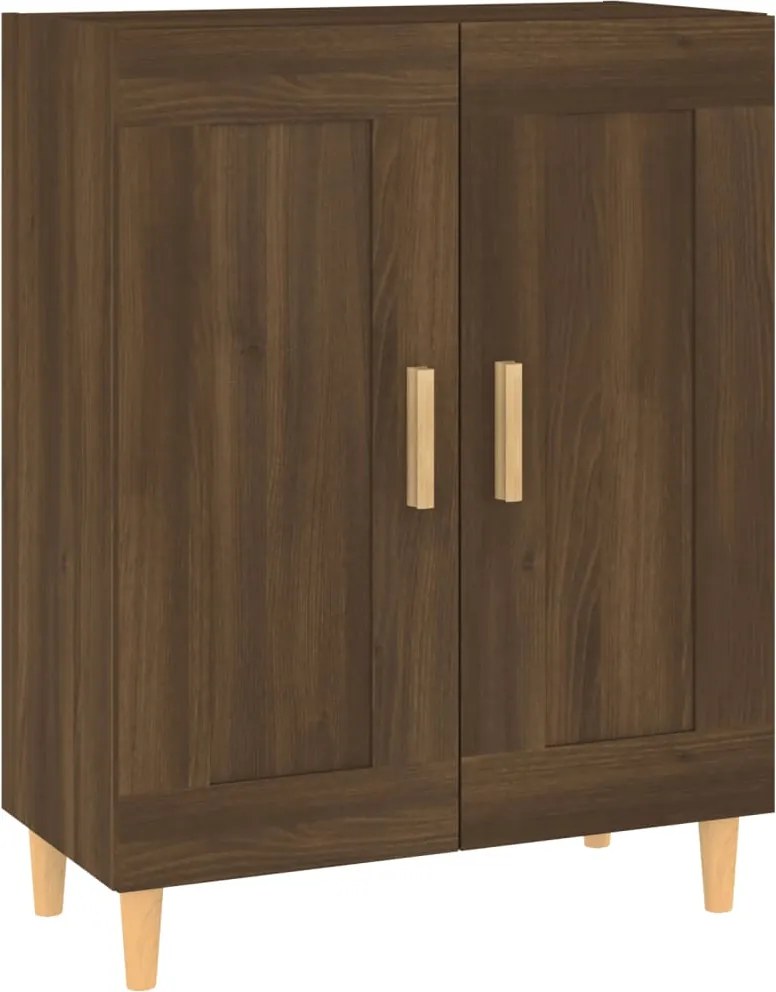 vidaXL barna tölgyszínű szerelt fa tálalószekrény 69,5 x 34 x 90 cm