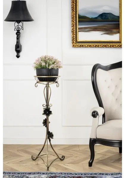 Virágállvány 95x38 cm arany