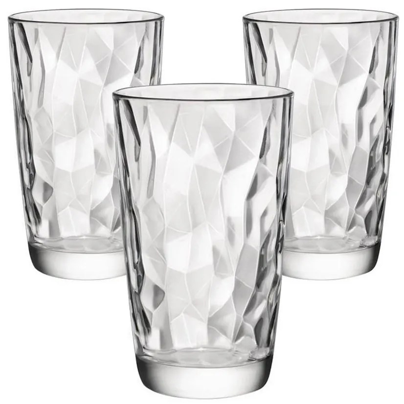 Pohár készlet long drink Diamond  470 ml, 3 db, 470 ml