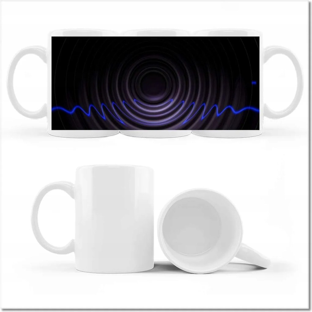 Fényképes bögre Zenei hullámok