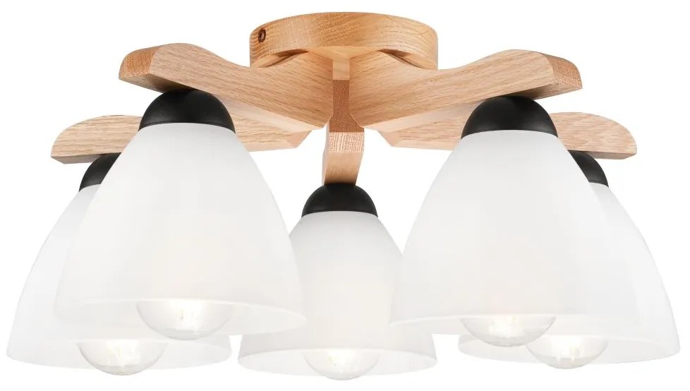 Csillár ADRIANO 5xE27/60W/230V tölgy