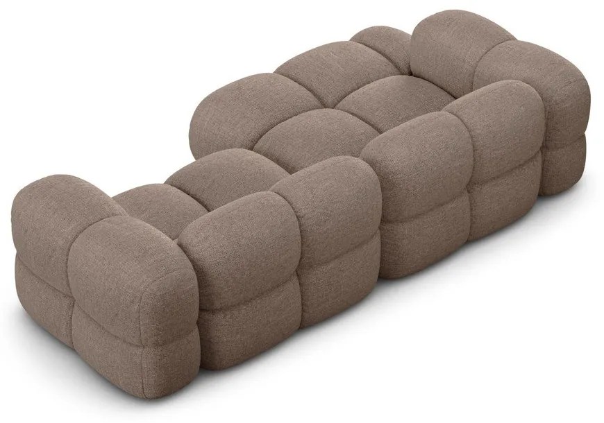 Barna sarokkanapé (bal oldali-heverő résszel) Loretto – Cosmopolitan Design