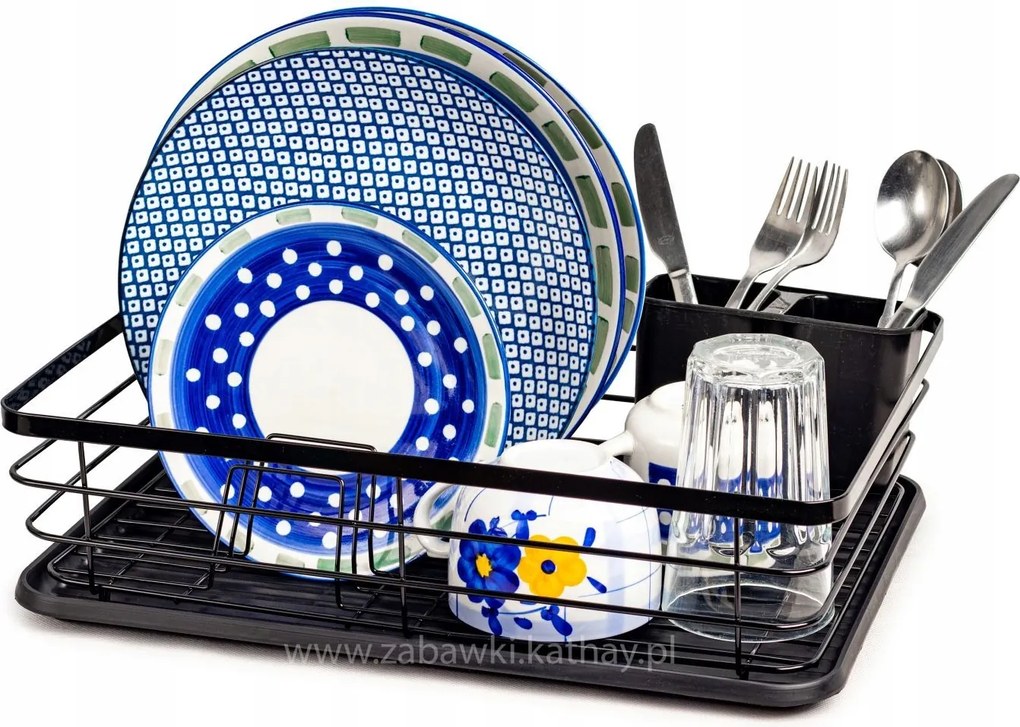 Mosogató csepegtető tálca fekete egyszintes