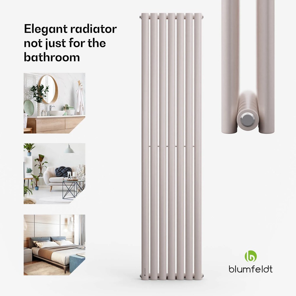 Blumfeldt Tallheo, 41 x 180, radiátor, fürdőszoba radiátor, csőradiátor, 1435 W, melegvizes, 1/2