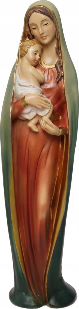 Szűz Mária figura Modern 29cm magas Kézzel Festett