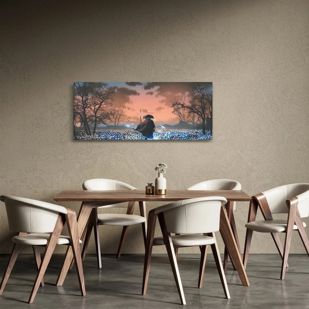 Kép - Egy harcos illusztrációja (120x50 cm)