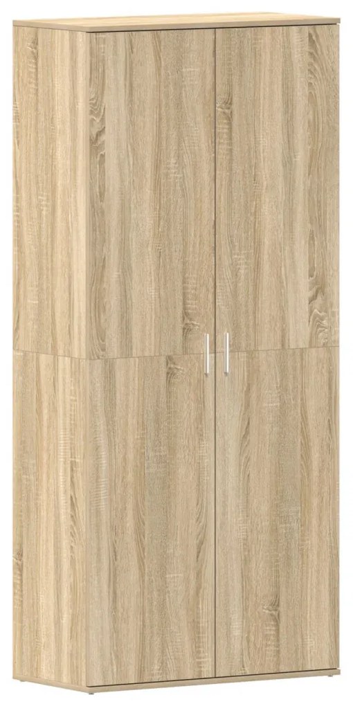 Cipőtartó Sonoma tölgy 80x39x180 cm Szerelt Fa
