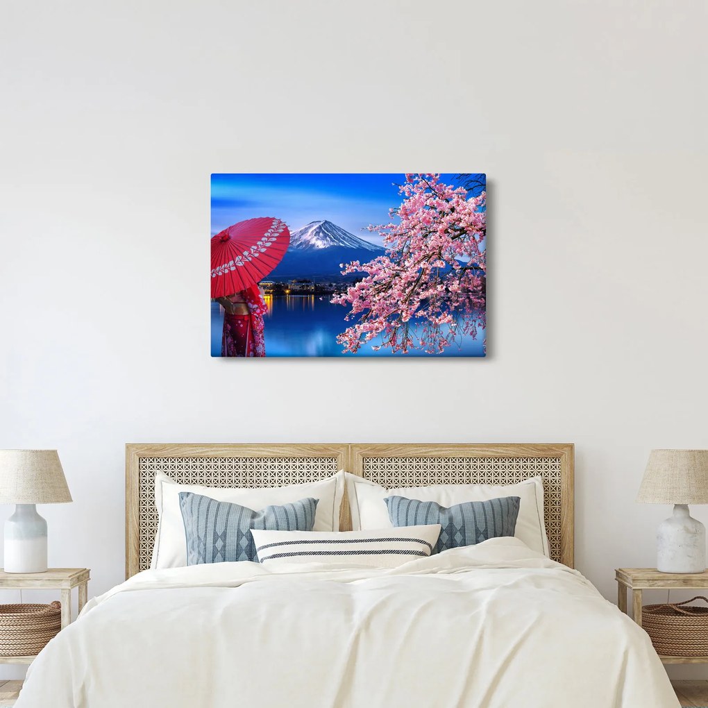 Kép - Kilátás a csúcsra, Japán (90x60 cm)