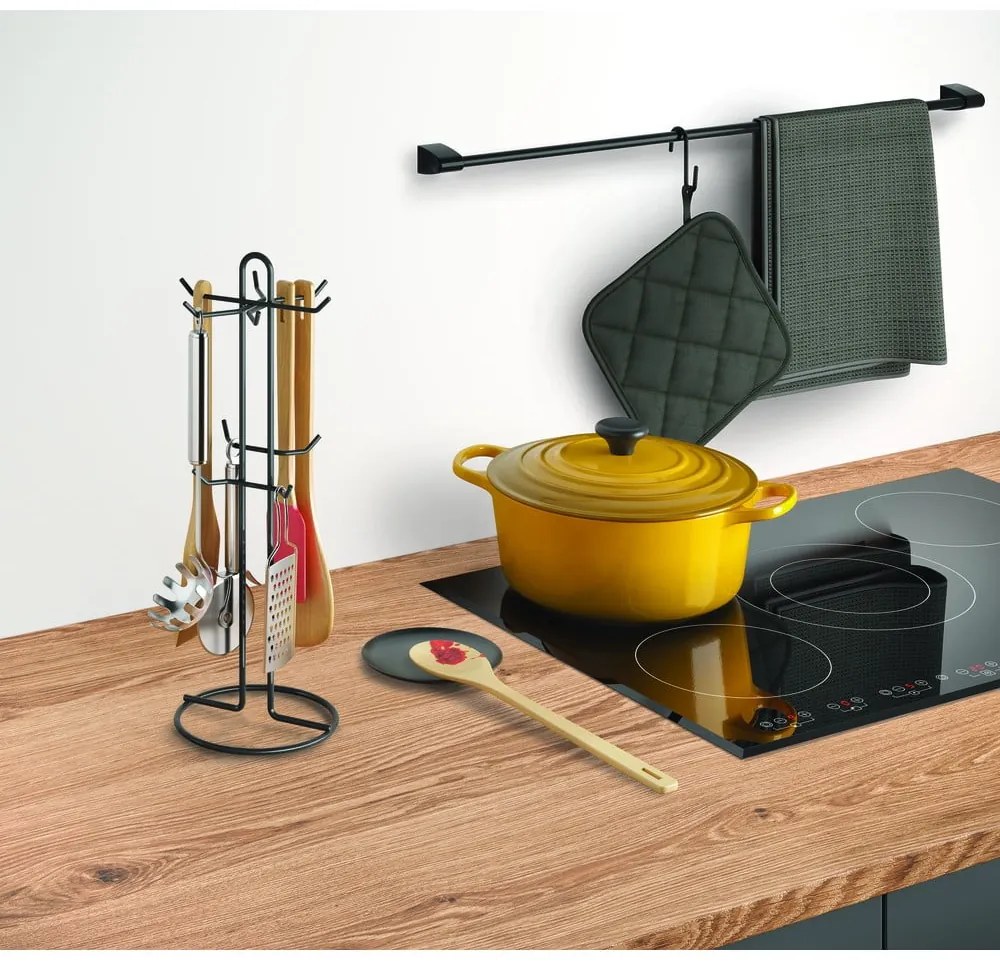 Rozsdamentes acél konyhai eszköztartó állvány Lava – Metaltex