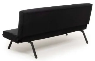 Fekete BAKU kétszemélyes kihúzható kanapé