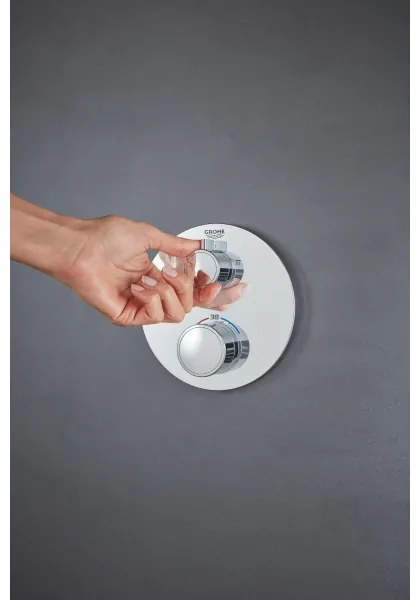 GROHE 24076000 - GROHTHERM termosztátos zuhanycsaptelep, fényes króm