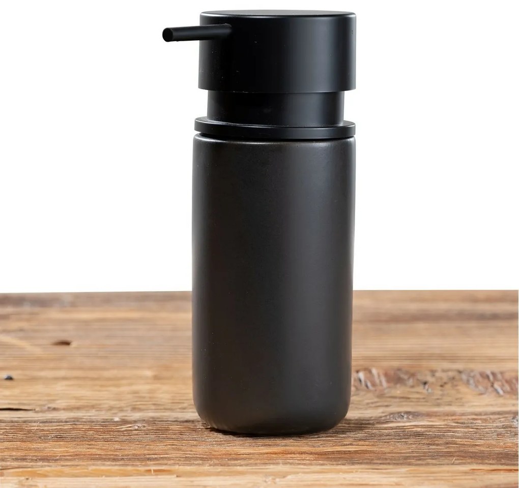 Wenko Silo kerámia szappanadagoló 250 ml, fekete