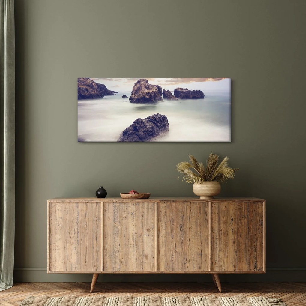 Sziklák a ködben képe (120x50 cm)