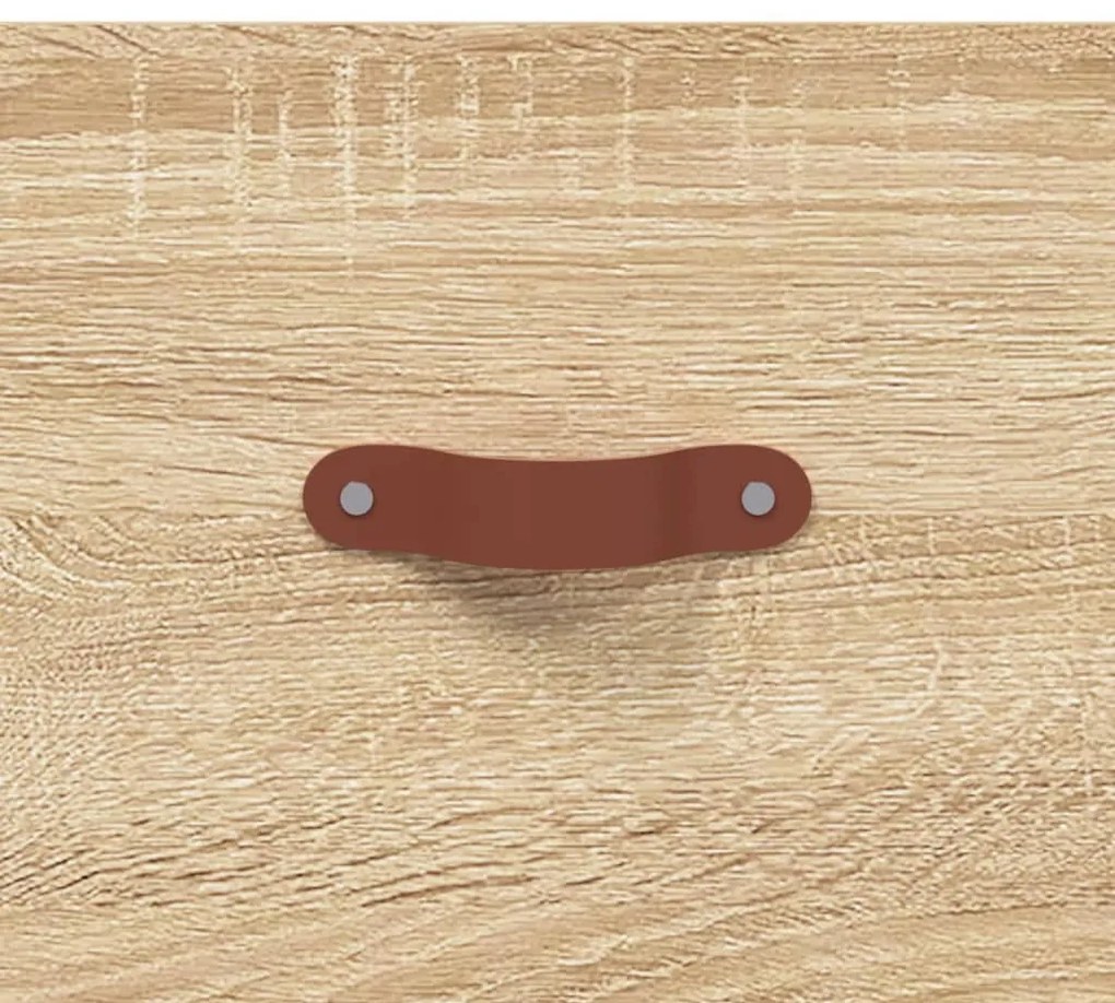 sonoma tölgy színű szerelt fa faliszekrény 100 x 36,5 x 35 cm