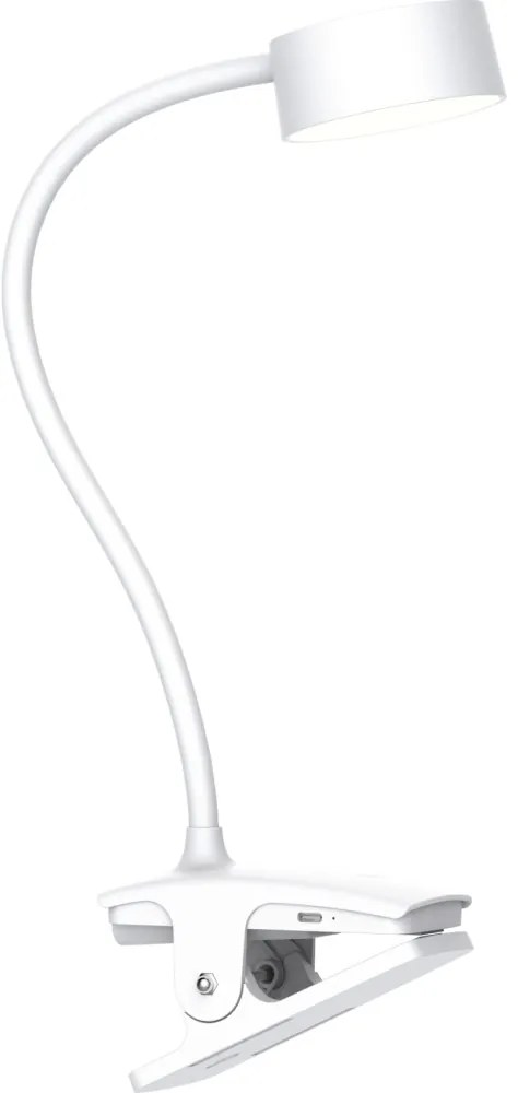 Solight WO3001-W- LED Dimmelhető flexibilis lámpa klipsszel LED/2W/5V 3000/4000/6500K fehér