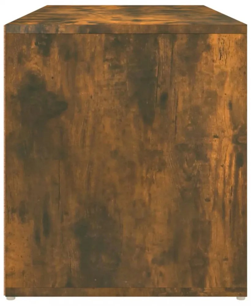 füstös tölgy színű szerelt fa előszobapad 80 x 40 x 45 cm