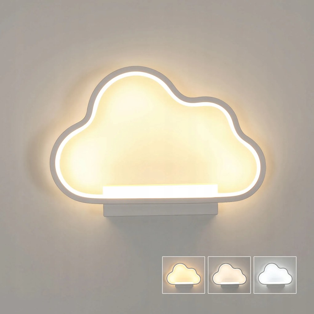 Fali Lámpa Led Felhő Lámpa Modern Gyerekeknek 20W 3 Szín Fény