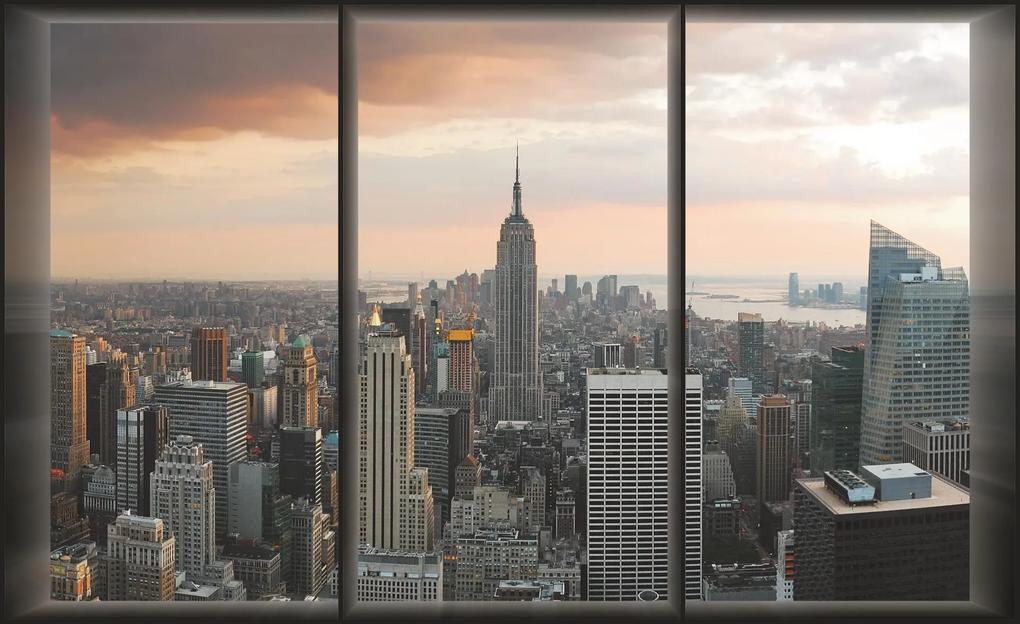 Poszter tapéta New York - kilátás az ablakból vlies 104 x 70,5 c vlies 104 x 70,5 cm