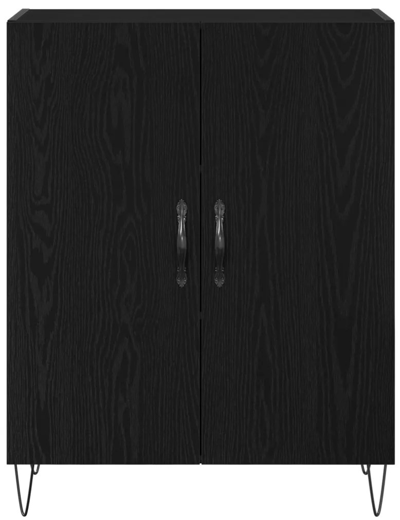 vidaXL Magasfiú Fekete tölgy 69,5 x 34 x 180 cm Faanyag