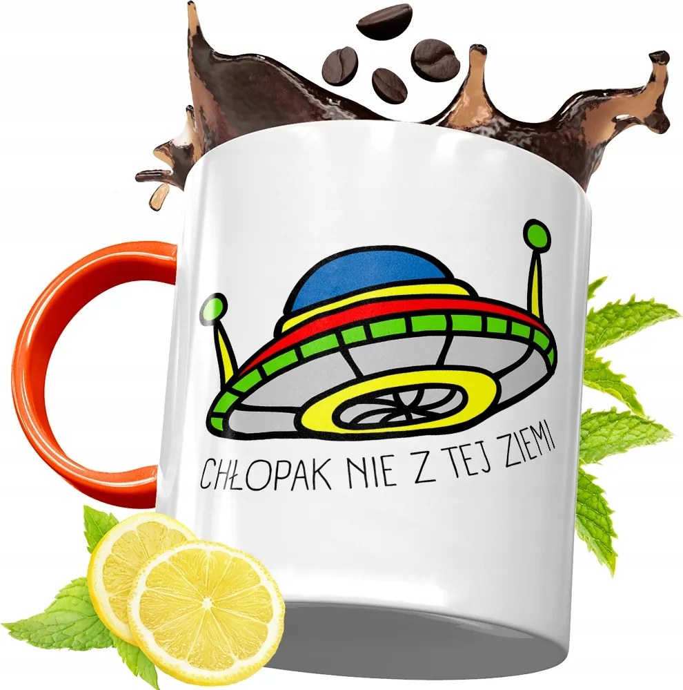 Narancssárga Bögre Fiúnak Tökéletes Ajándék fényképes nyomattal