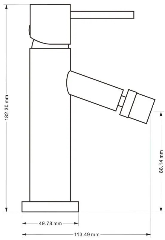 Mexen Rumba bidé csaptelep, króm, 73520-00