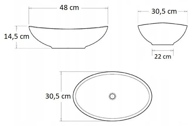 MANVELD ZUZAN MÁRVÁNY asztali mosdó 48cm