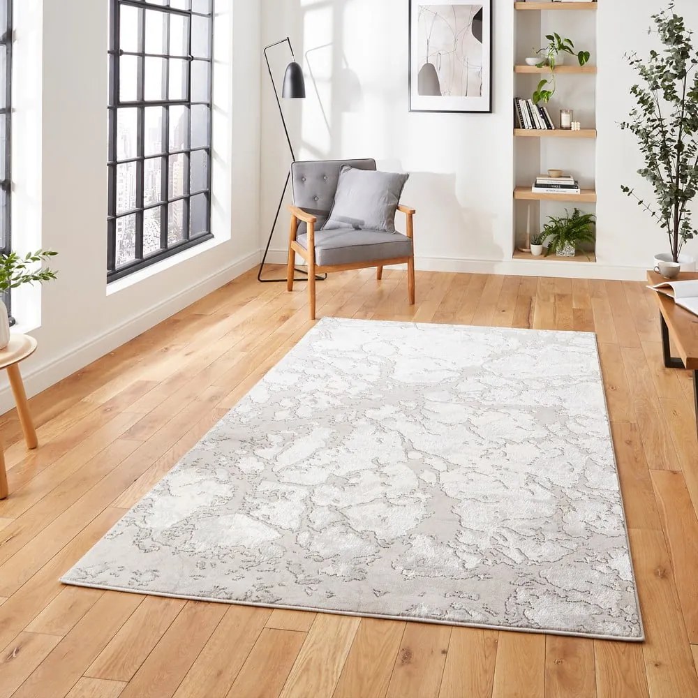 Világosszürke-krémszínű szőnyeg 200x290 cm Apollo – Think Rugs