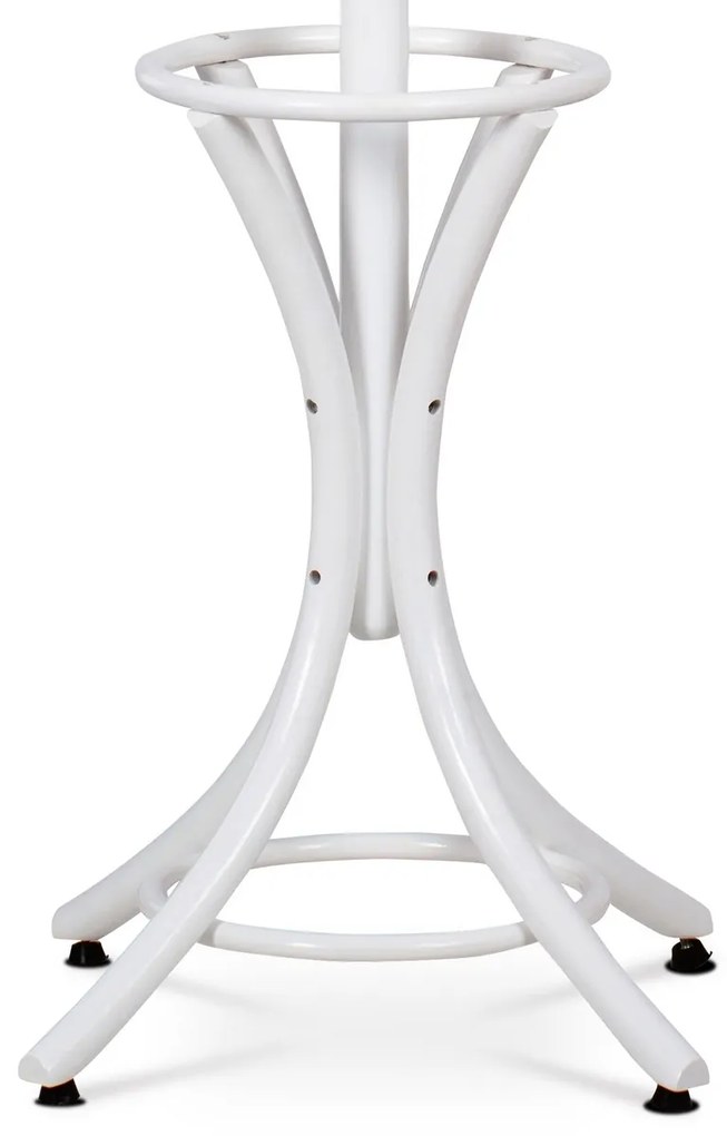 Masszív fa fogas, matt fehér, 185 cm