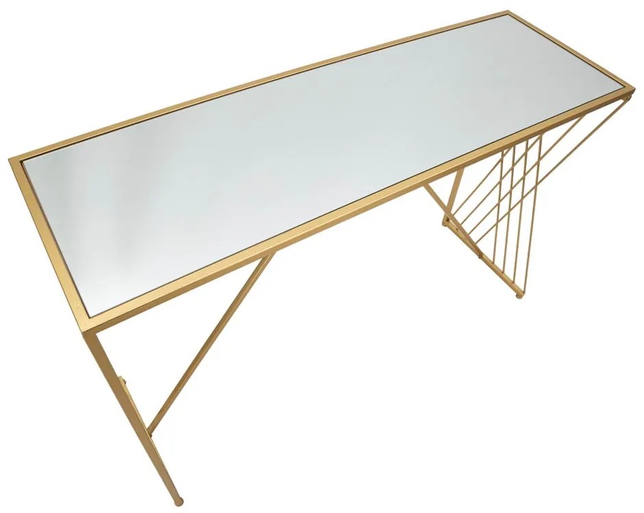 Aranyszínű konzolasztal 40x120 cm Easy – Mauro Ferretti