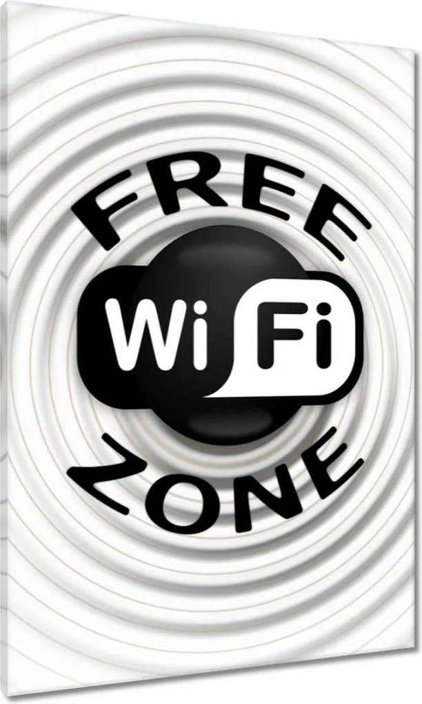 Vászonkép 70x100 Free Wifi Zone