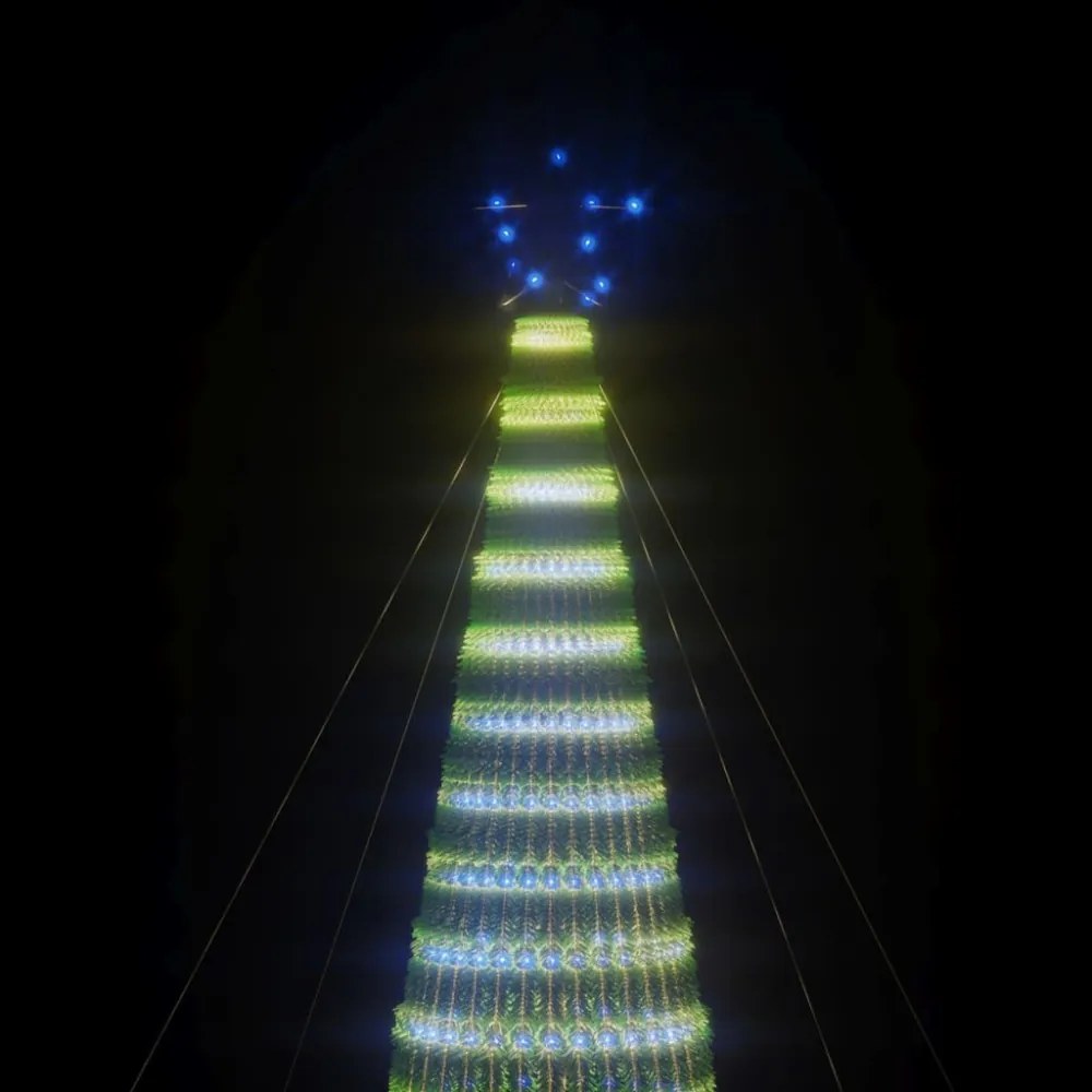 kék LED karácsonyfa 1544 LED 500 cm