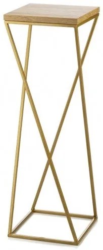 LOFT virágtartó állvány 70x24 cm aranybarna