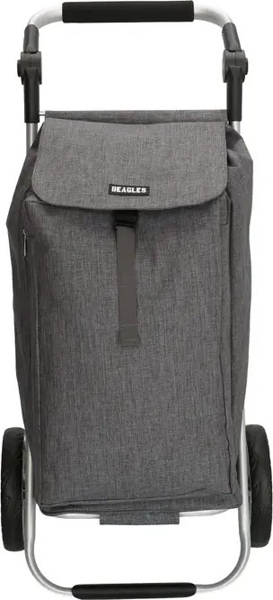 Szürke állítható bevásárlókocsi kerekeken „Hercules”