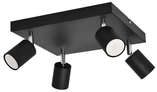LED Spotlámpa TUNE 4xGU10/4,8W/230V fekete