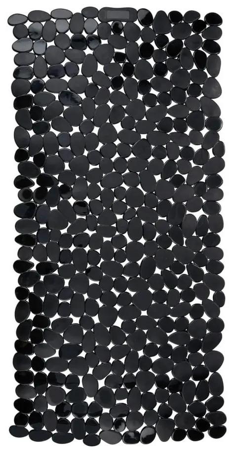Drop fekete csúszásgátló kádszőnyeg, 71 x 36 cm - Wenko